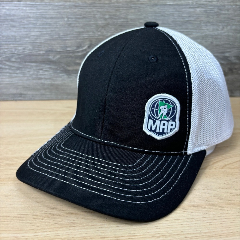 MAP Hockey Hat Cap Snapback Black Trucker Minnesota Advancement Program